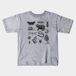 From Frogs and Snails to Moths and Mushrooms Kids T-Shirt